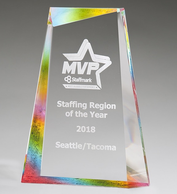 Rainbow Iceberg Acrylic Award