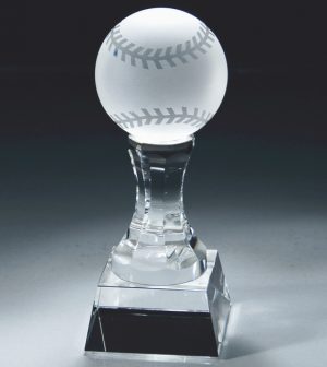 Crystal Baseball Trophy CRY147