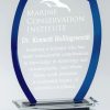 CRY627 Blue Essex Crystal Award