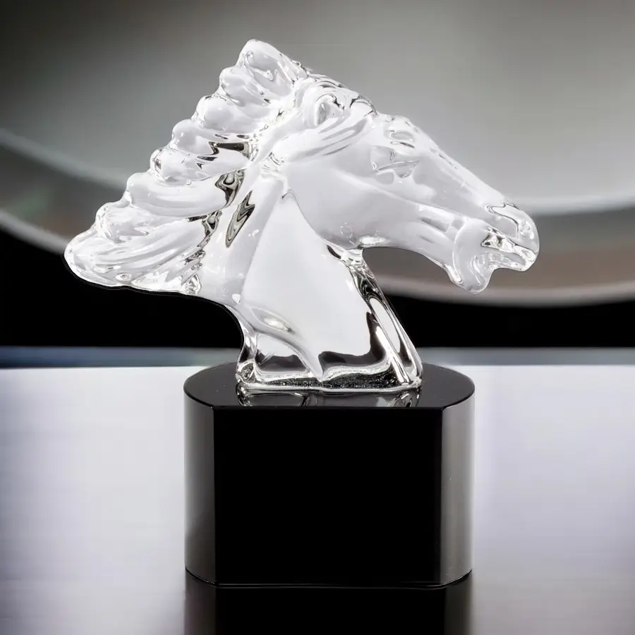 Small Crystal Horse Head - Hit Trophy